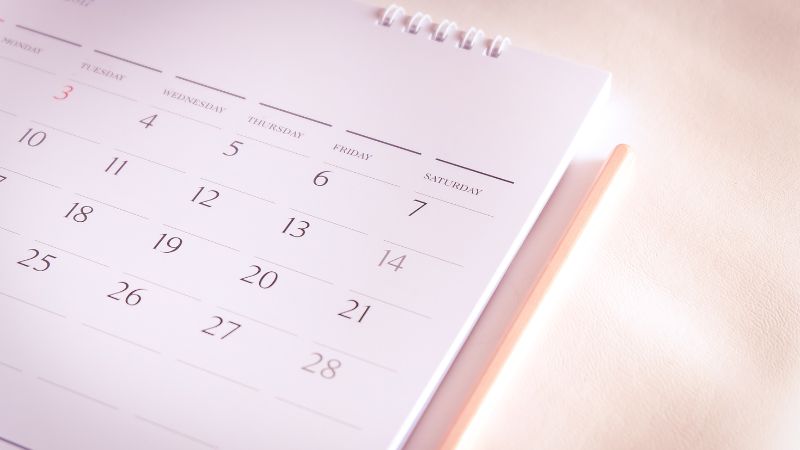 カレンダーの写真